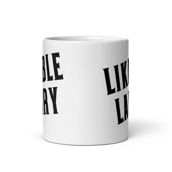 Likable Larry - White glossy mug - Image 3
