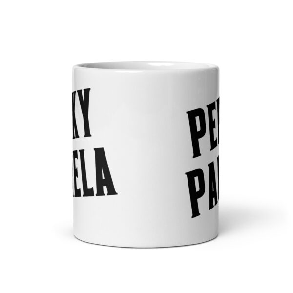Perky Pamela - White glossy mug - Image 3