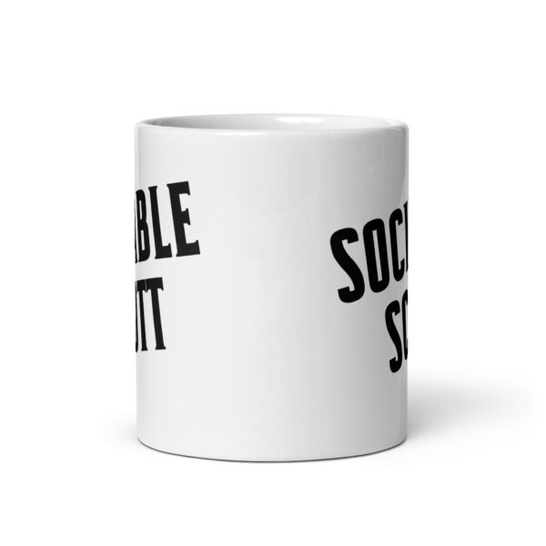 Sociable Scott - White glossy mug - Image 3