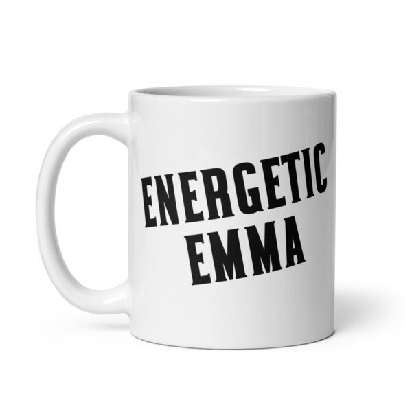 Energetic Emma - White glossy mug - Image 2