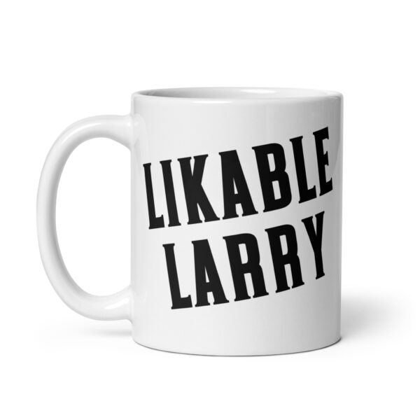 Likable Larry - White glossy mug - Image 2