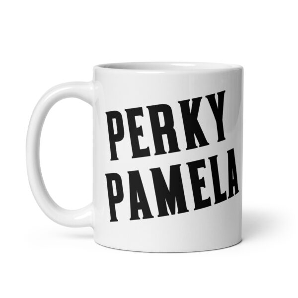 Perky Pamela - White glossy mug - Image 2