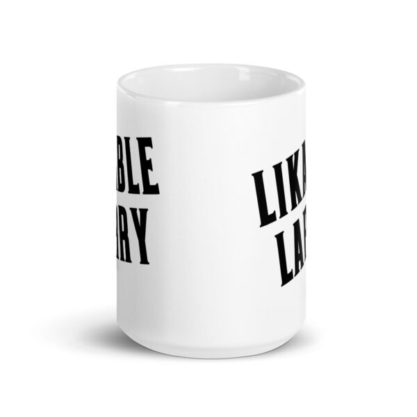 Likable Larry - White glossy mug - Image 6