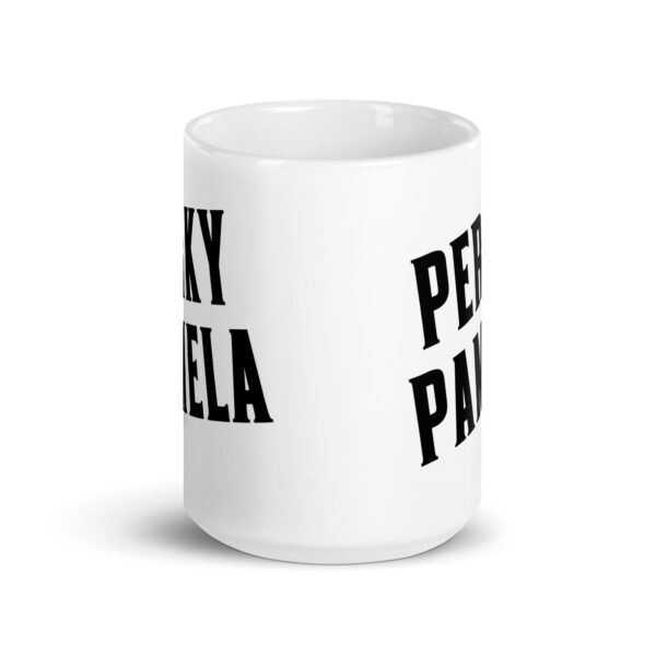Perky Pamela - White glossy mug - Image 6