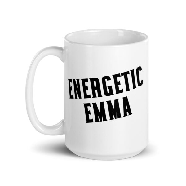 Energetic Emma - White glossy mug - Image 5