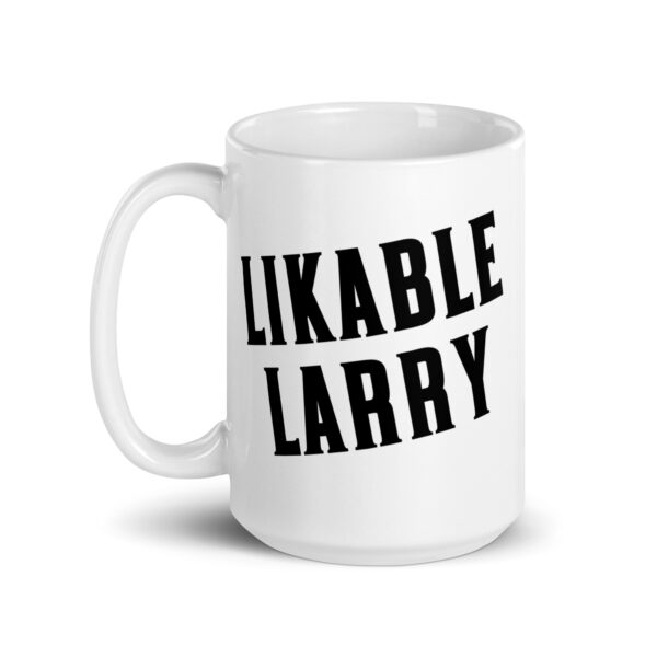 Likable Larry - White glossy mug - Image 5