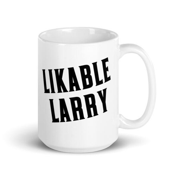 Likable Larry - White glossy mug - Image 4