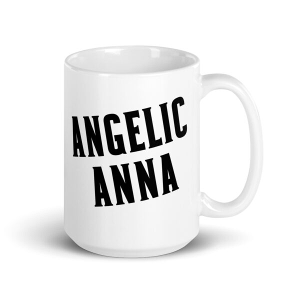 Angelic Anna - White glossy mug - Image 4