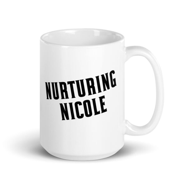 Nurturing Nicole - White glossy mug - Image 4