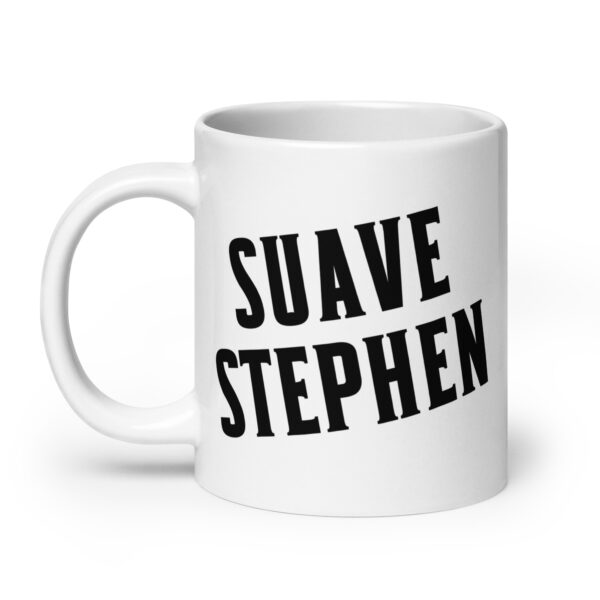 Suave Stephen - White glossy mug - Image 8