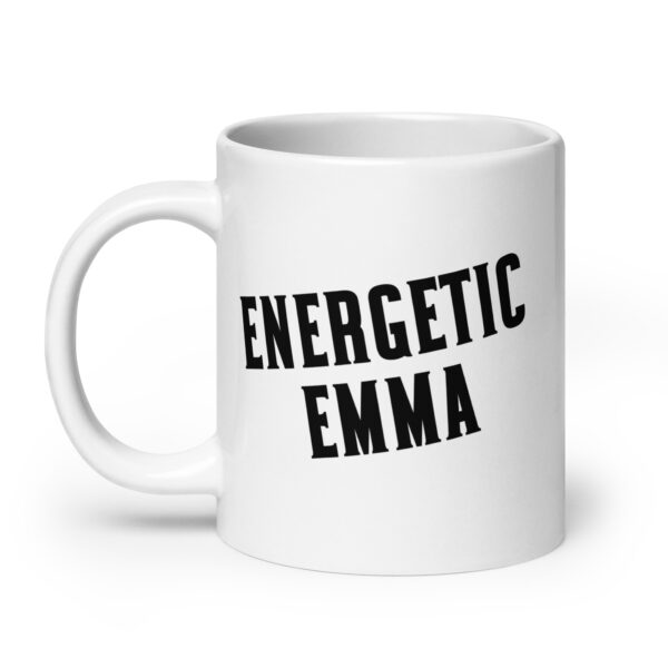 Energetic Emma - White glossy mug - Image 8