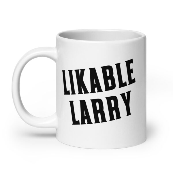 Likable Larry - White glossy mug - Image 8