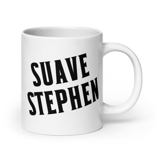Suave Stephen - White glossy mug - Image 7