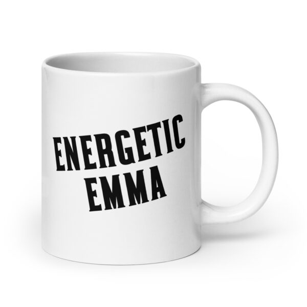 Energetic Emma - White glossy mug - Image 7