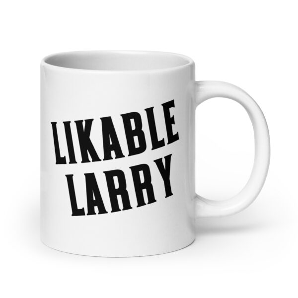 Likable Larry - White glossy mug - Image 7