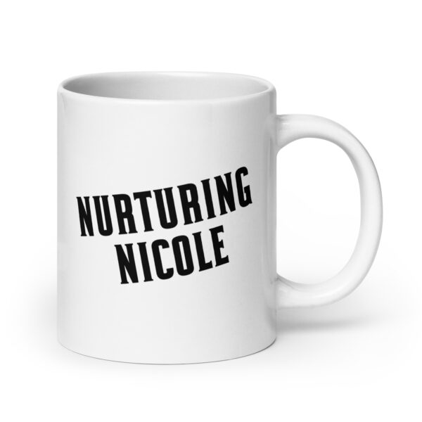 Nurturing Nicole - White glossy mug - Image 7