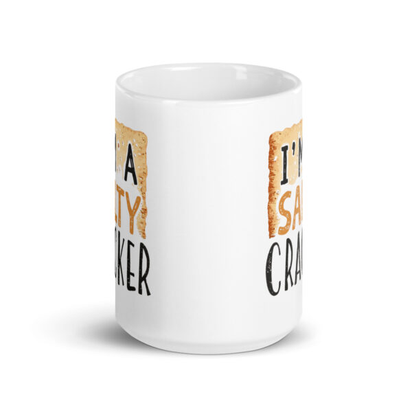 I'm a salty cracker - White glossy mug - Image 6
