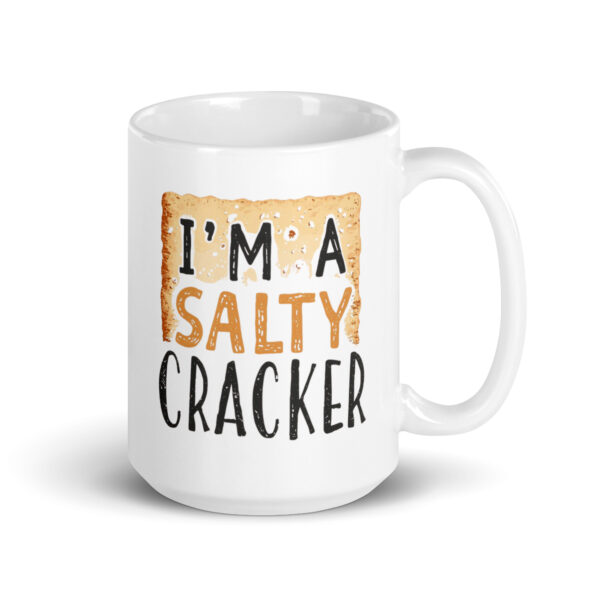 I'm a salty cracker - White glossy mug - Image 4