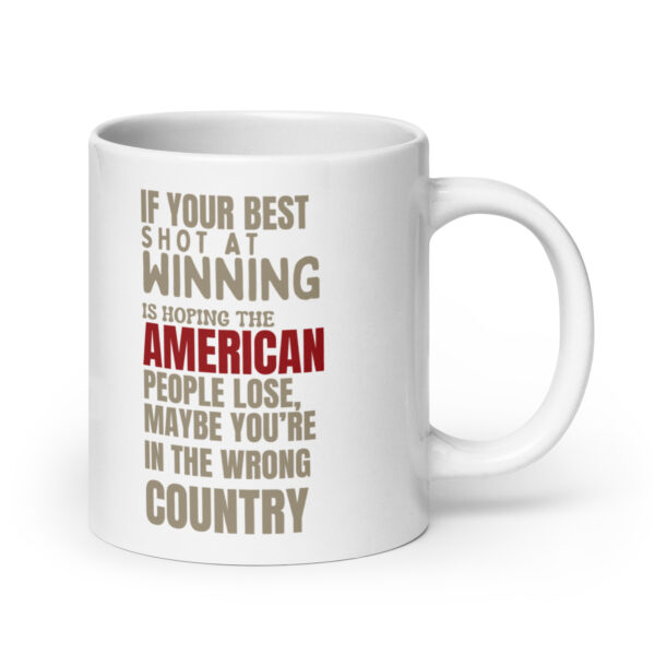 Maybe You're In The Wrong Country - White glossy mug - Image 7